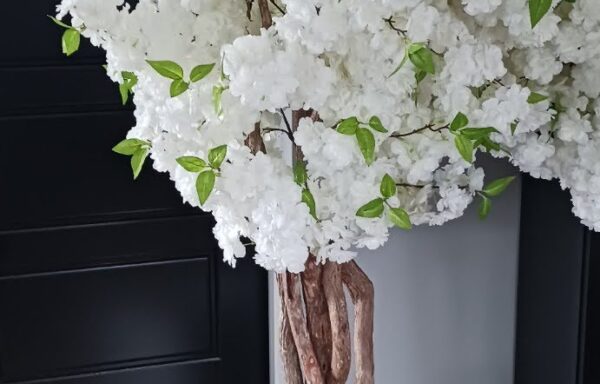 Arbre à fleurs de cerisier – blanc / Cherry Blossom tree – White
