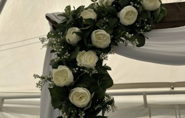 Fleurs pour arche – Blanches / Floral arch decor – White