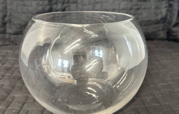 Vase rond – claire – grand / Fishbowl vase – Clear – Large