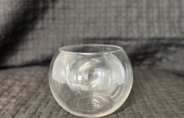 Vase rond – claire – petit / Fishbowl vase – Clear – small