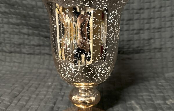 Vase coupole en verre mercure – Rose Or / Cup vase mercury glass – Rose Gold