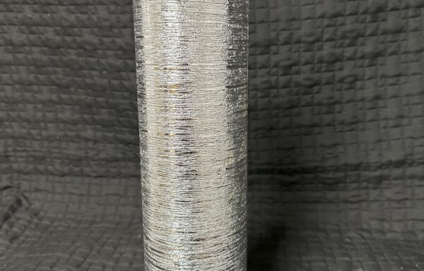 Grand vase argent texturé / Tall textured Silver Vase