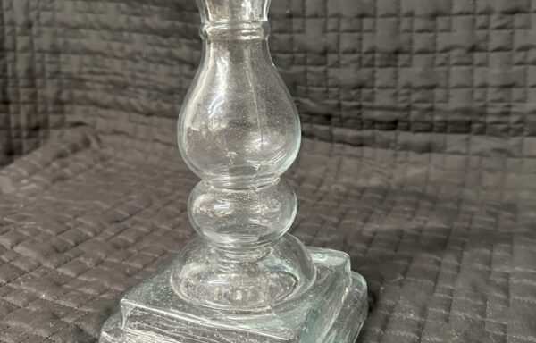 Chandelier piédestal en verre / Glass pedestal candle holders